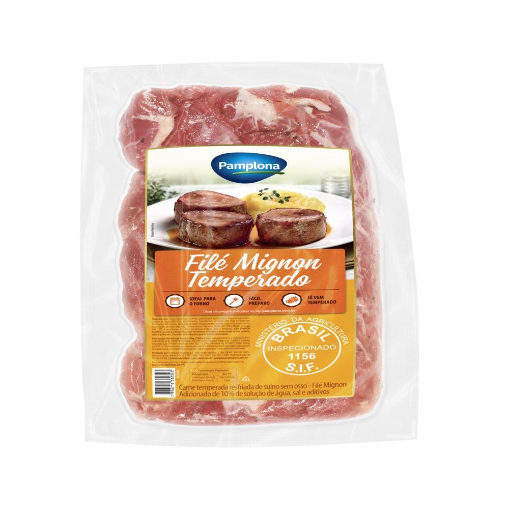 Filé Mignon Suíno PAMPLONA Temperado Resfriado Kg