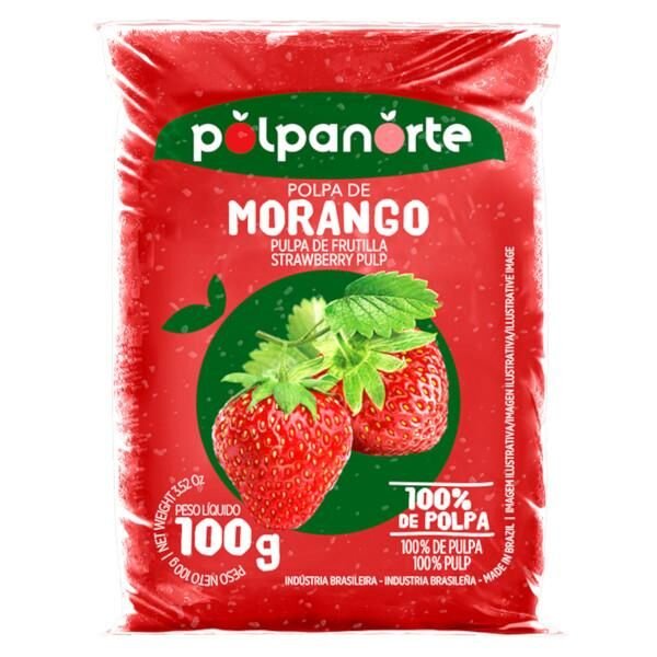 Polpa POLPANORTE Morango 100g