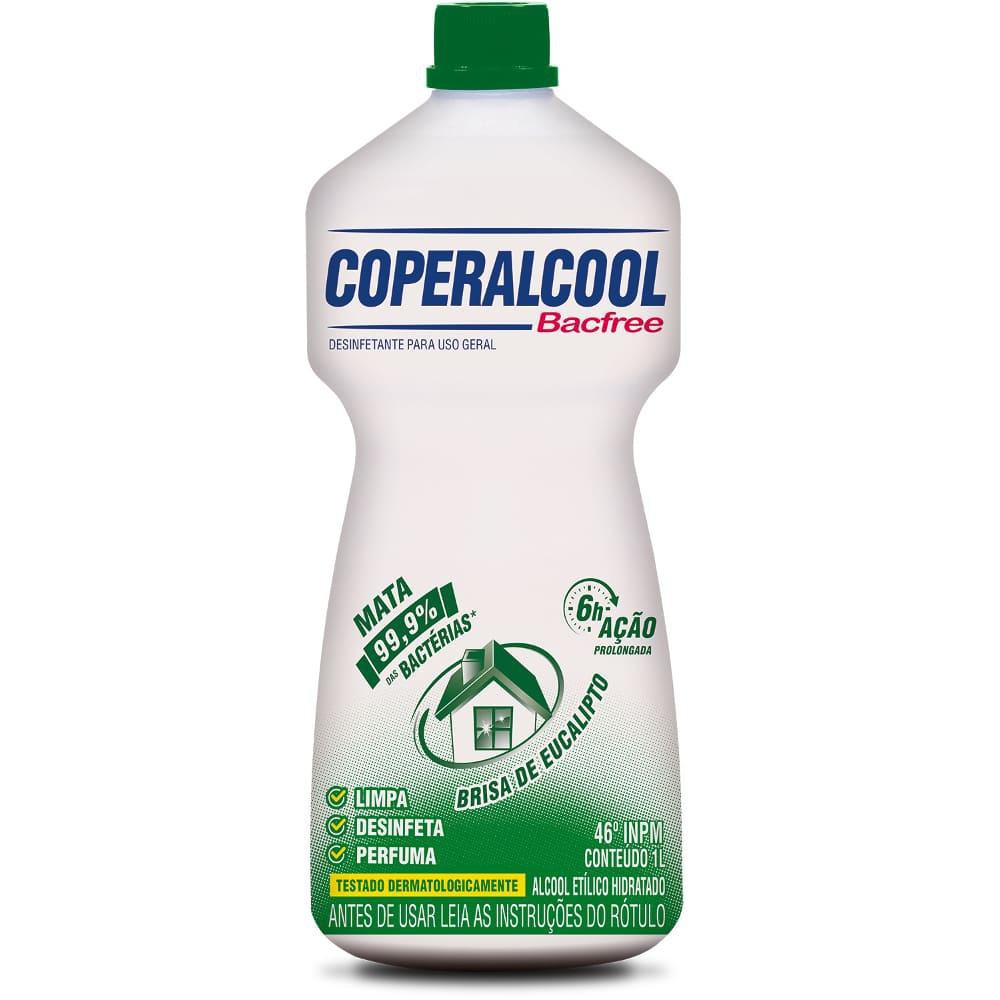 Álcool COPERALCOOL Bacfree 46º INPM Brisa de Eucalipto 1L