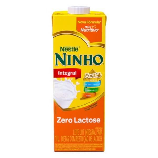Leite Integral Nestlé Ninho Zero Lactose 1l