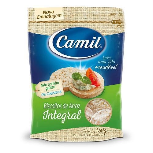 Biscoito de Arroz CAMIL Integral 150g