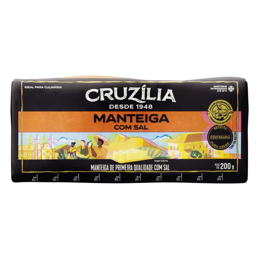 Manteiga CRUZÍLIA com Sal Tablete 200g