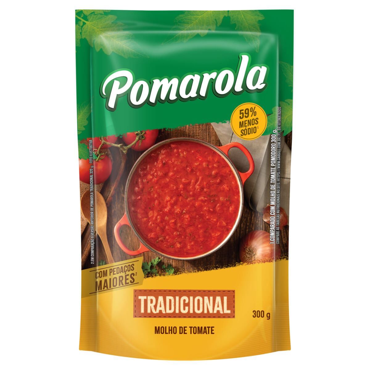 Molho de Tomate POMAROLA Tradicional Sachê 300g