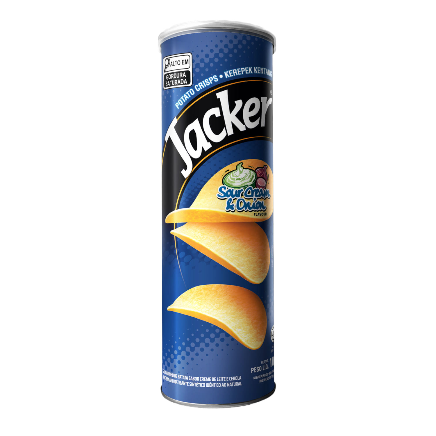 Batata JACKER Sour Cream e Onion 100g