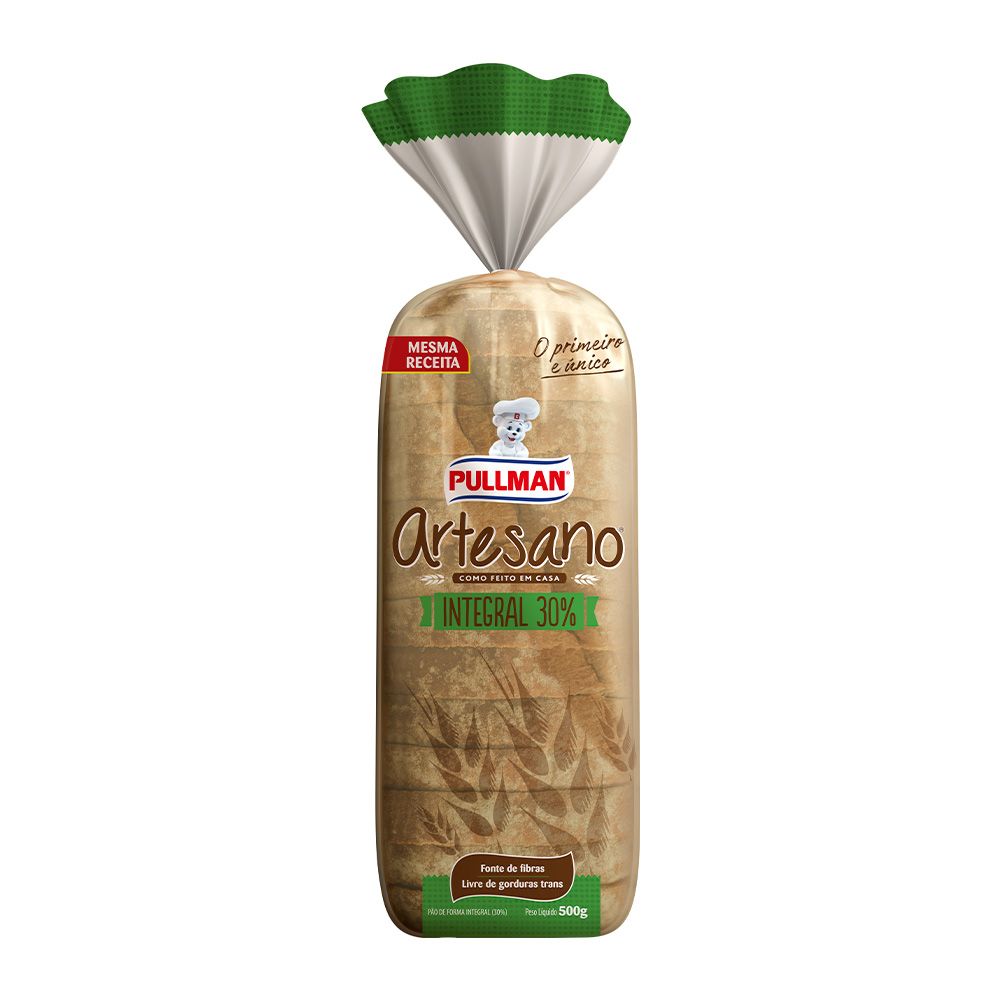 Pão de Forma PULLMAN Artesano Integral 500g
