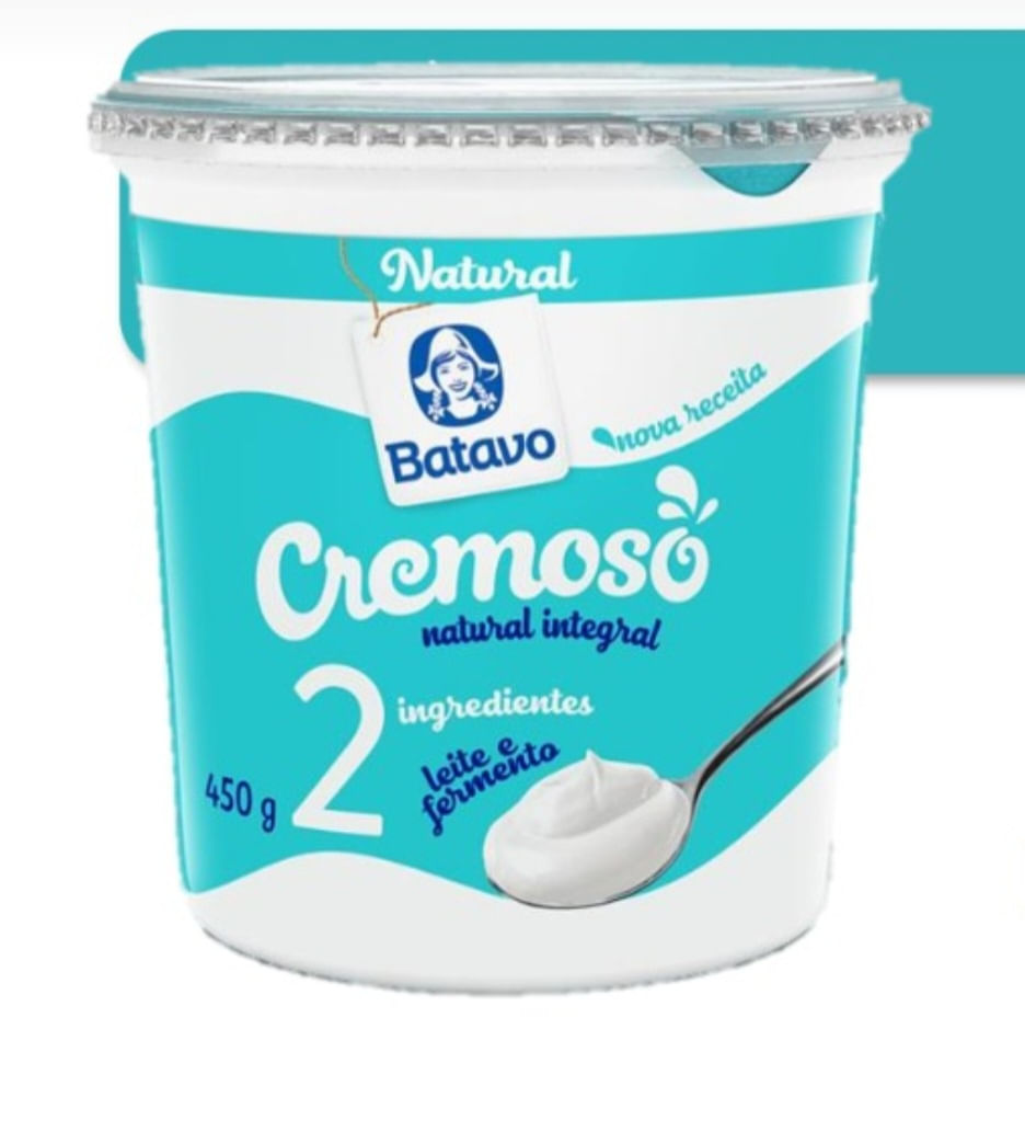 Iogurte BATAVO Integral Natural 450g