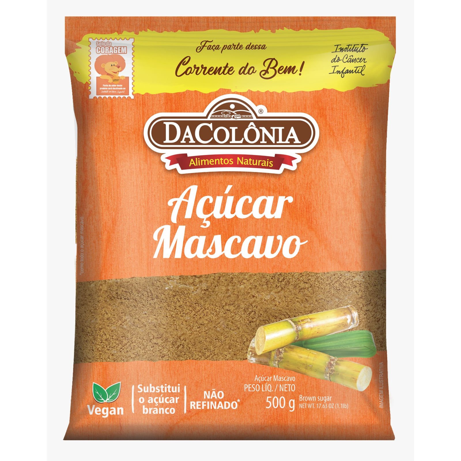 Açúcar Mascavo DA COLÔNIA Vegano 500g