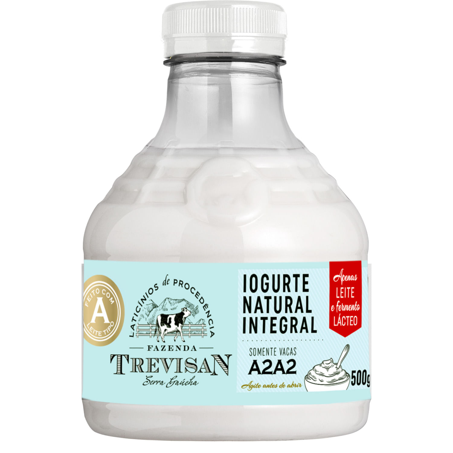 Iogurte Fazenda Trevisan Natural Integral 500g