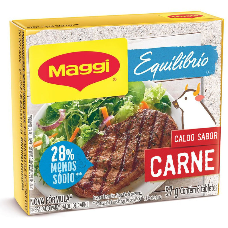 Caldo MAGGI Equilibrium Carne Tablete 57g