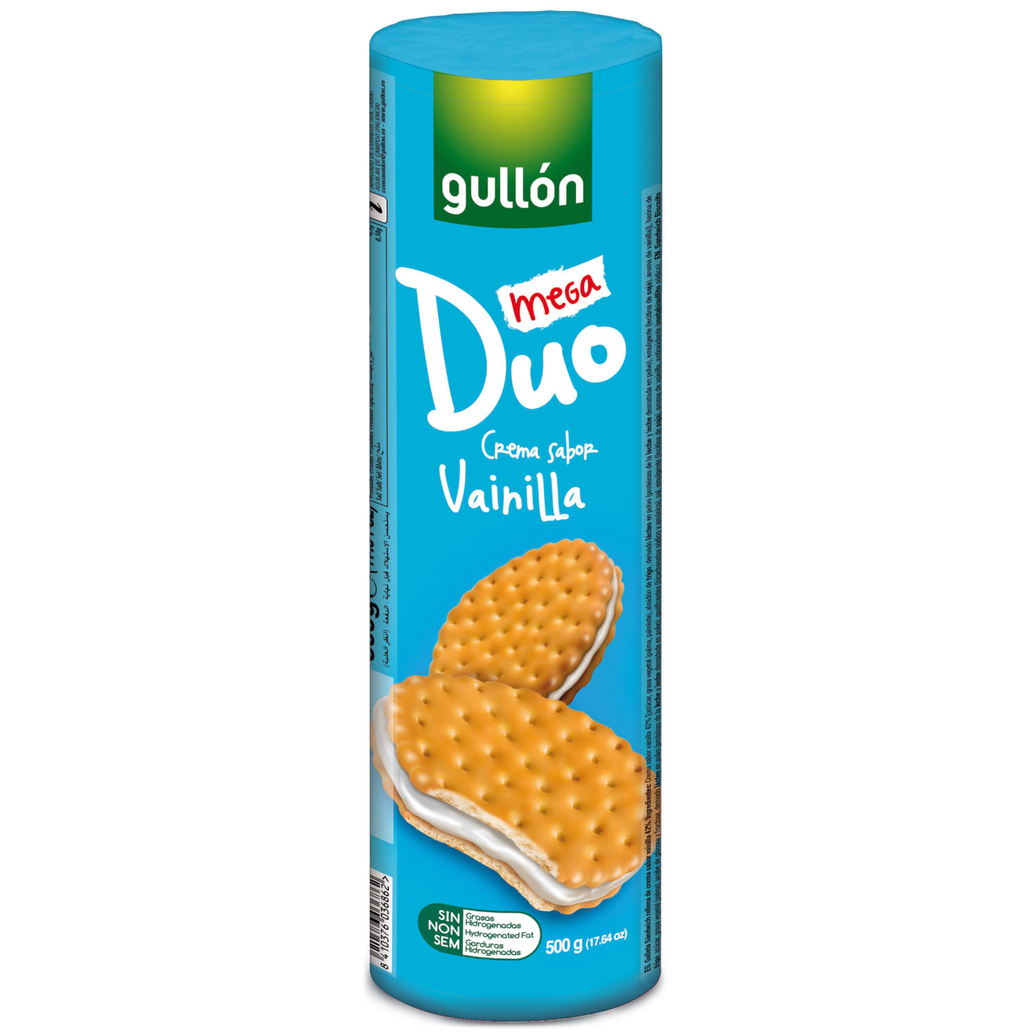 Biscoito GULLON Mega Duo Baunilha 500g