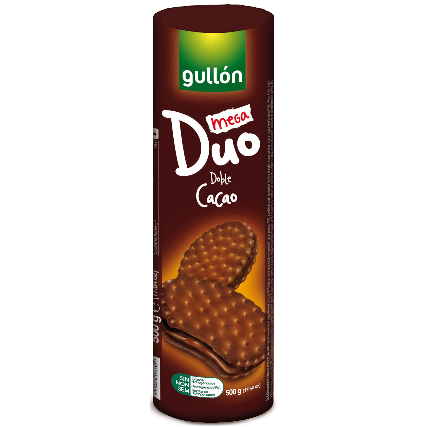 Biscoito GULLON Mega Duo Doble Cacao 500g