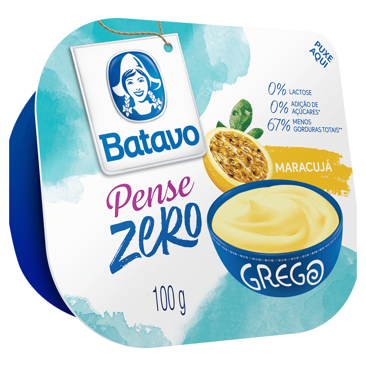Iogurte BATAVO Pense Zero Maracujá Zero Lactose 100g