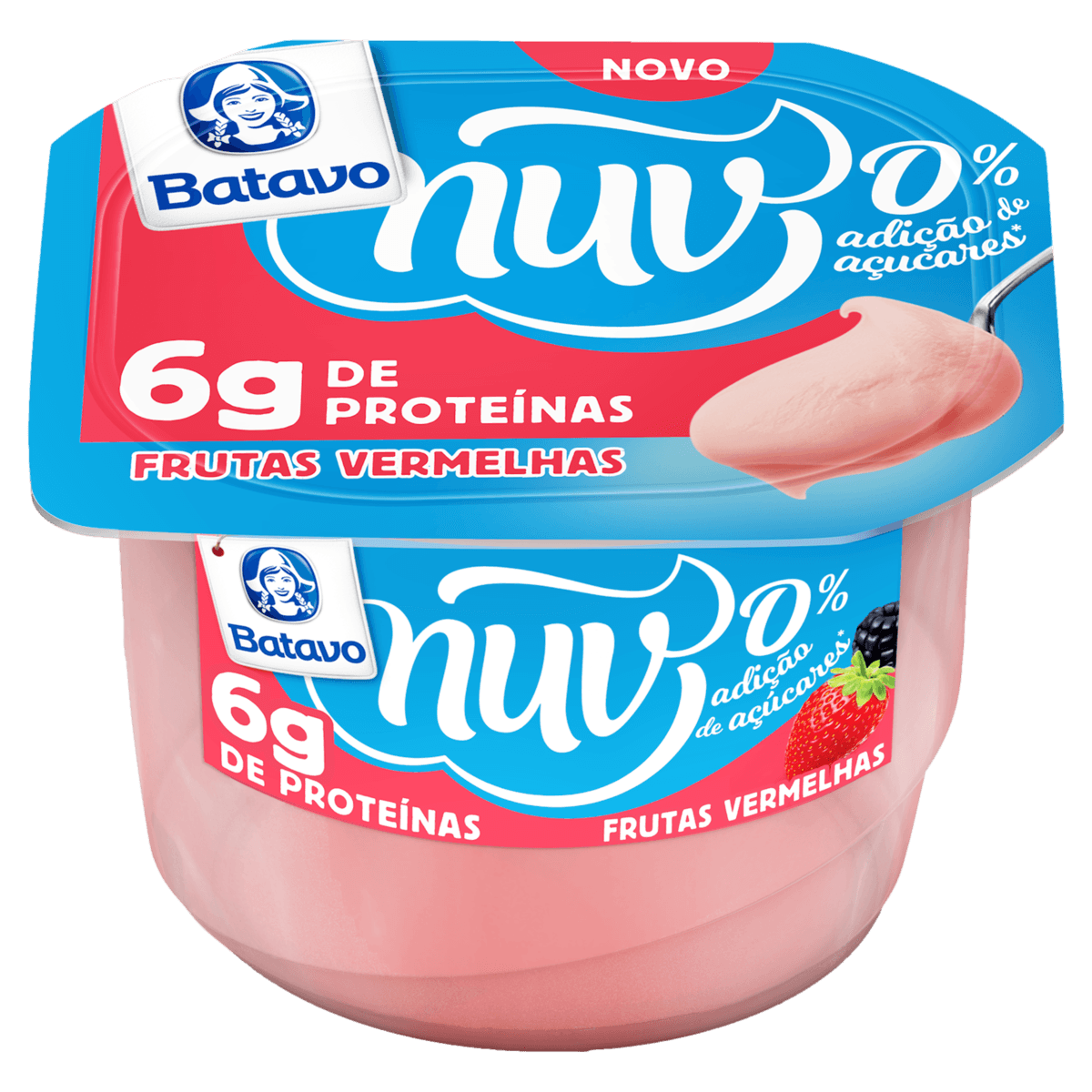 Creme de Queijo BATAVO Nuv Frutas Vermelhas Sem Açucar 100g