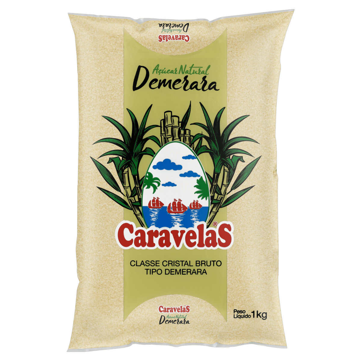 Açúcar CARAVELAS Demerara Pacote 1kg