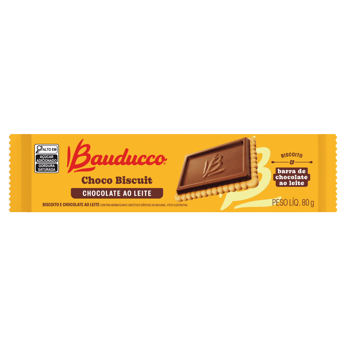 Biscoito BAUDUCCO Choco Biscuit Ao Leite 80g