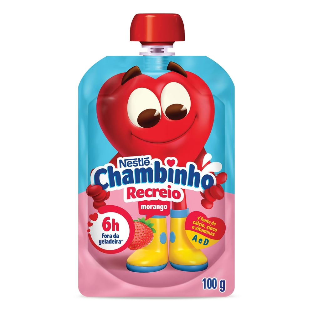 Iogurte NESTLE Chambinho Morango Recreio 100g