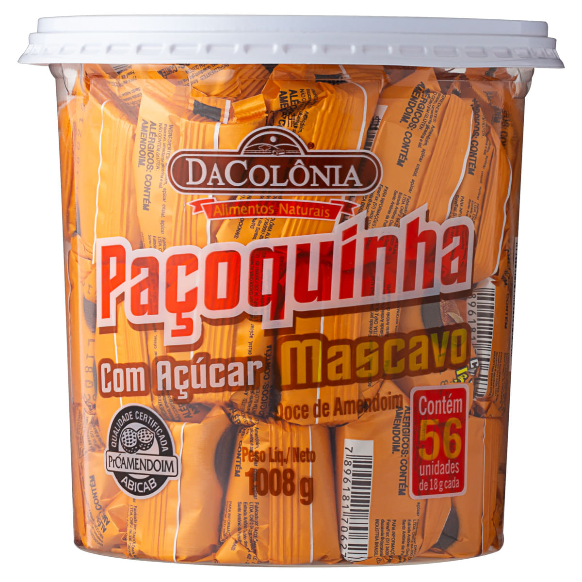 Paçoca Rolha DA COLONIA 1008g