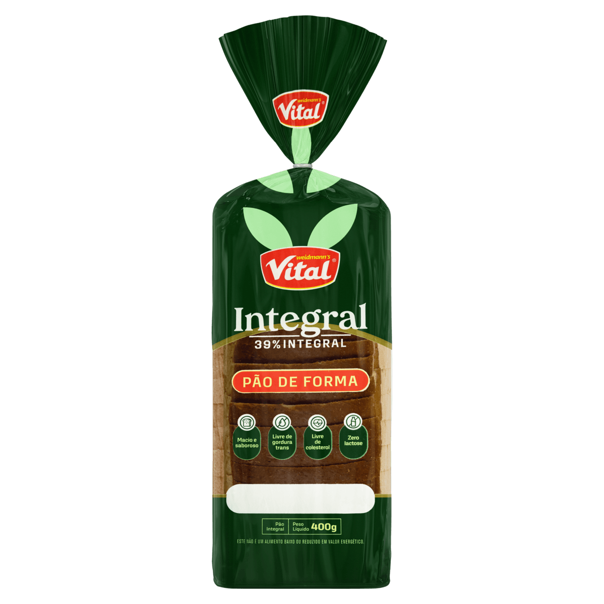 Pão de Forma VITAL Integral Zero Lactose 400g