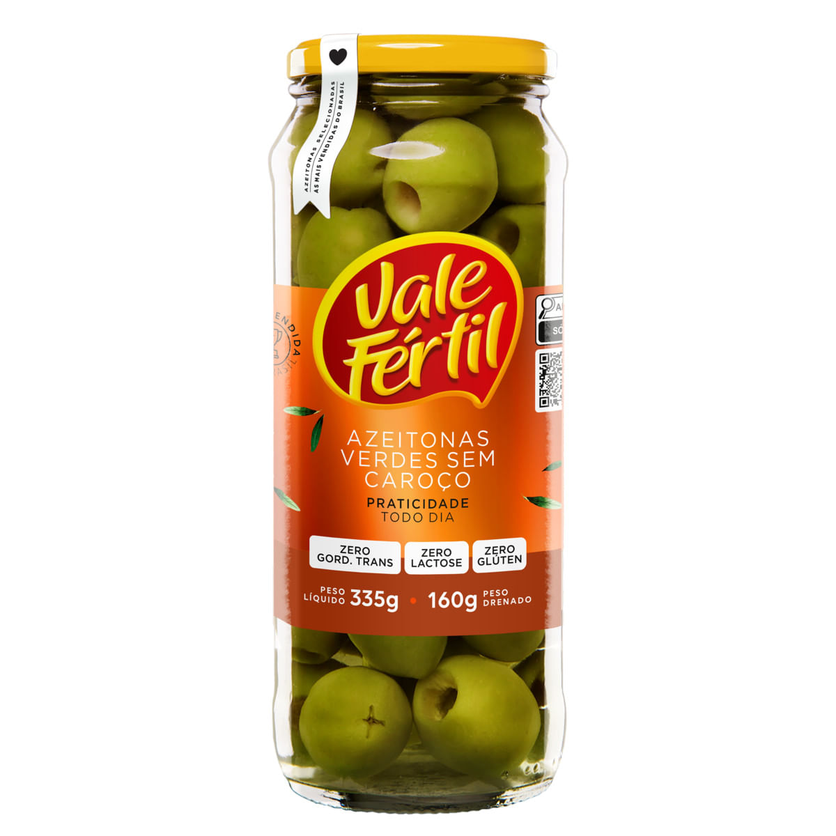 Azeitona verde VALE FÉRTIL sem caroço 160g