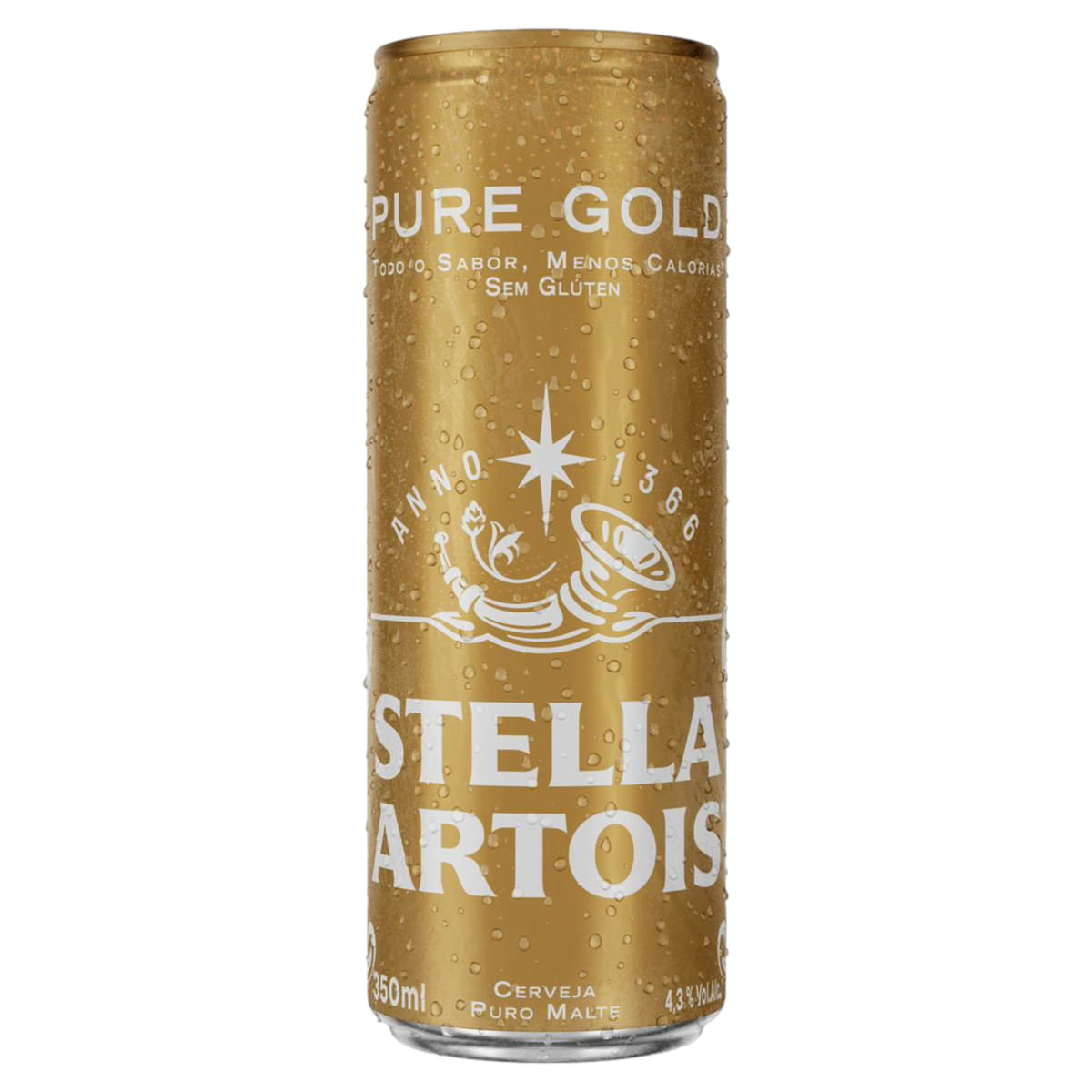 Cerveja STELLA ARTOIS Pure Gold Sem Glúten 350ml Lata