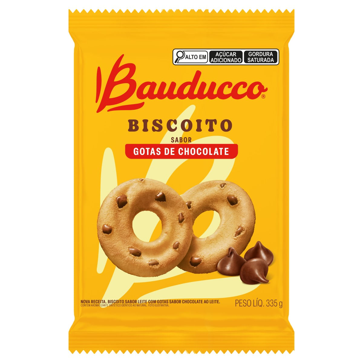 Biscoito BAUDUCCO Gotas de Chocolate 335g