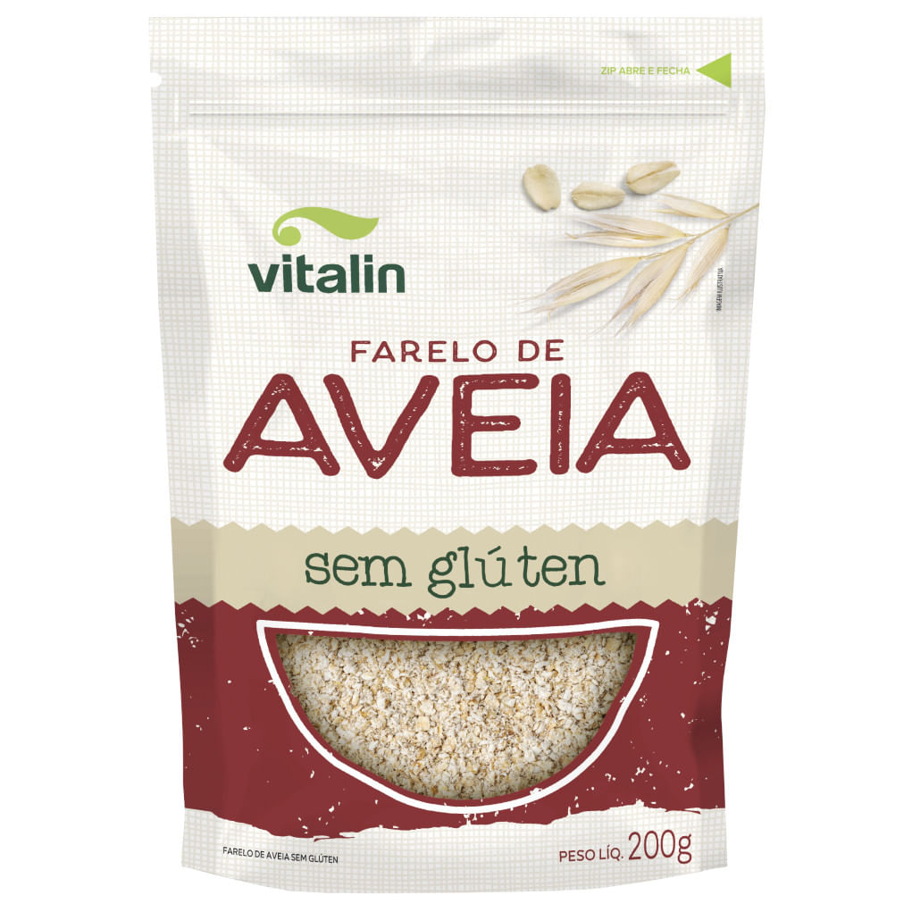 Farelo de Aveia VITALIN sem Glúten 200g