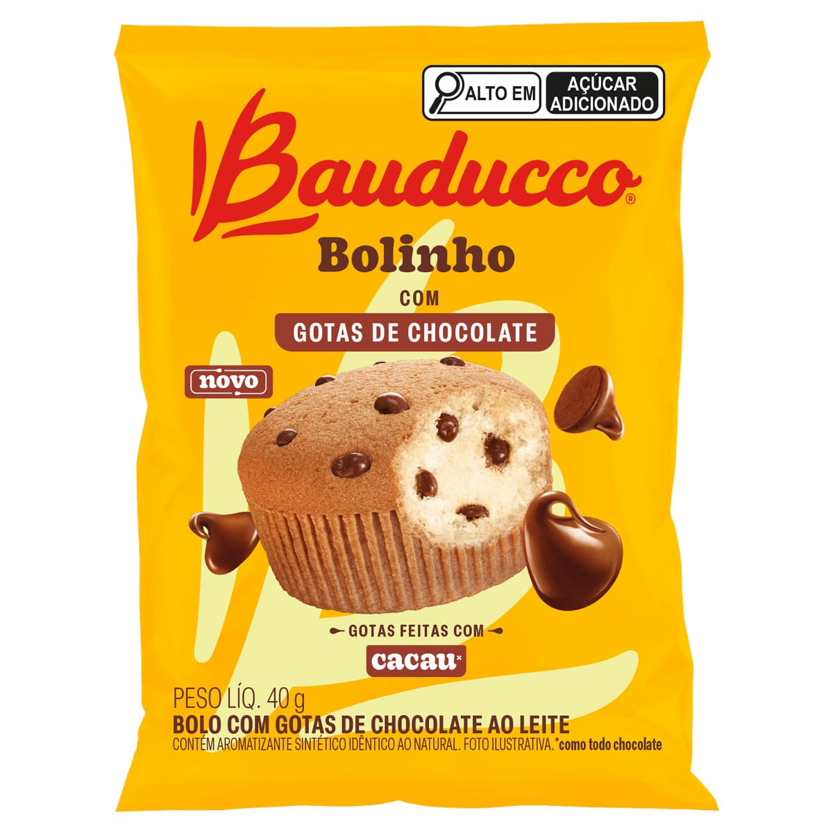 Bolinho BAUDUCCO Gotas de Chocolate 40g