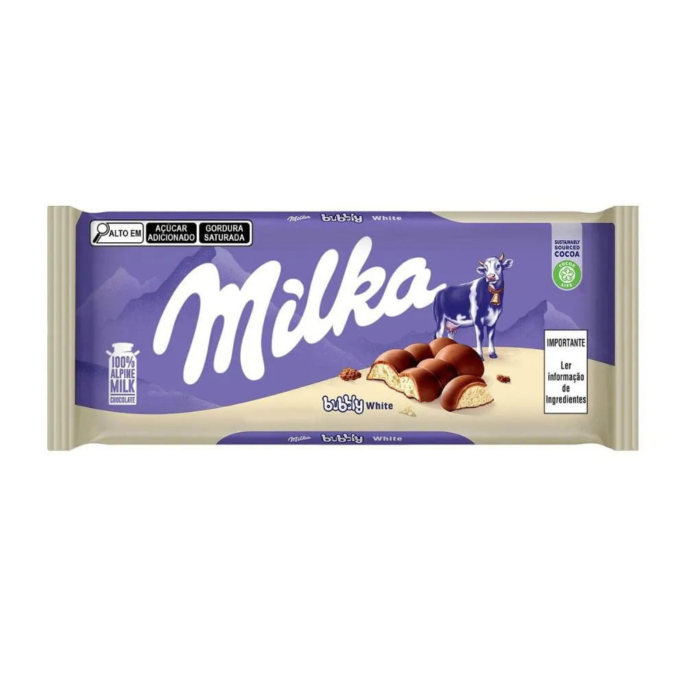Chocolate MILKA Bubbly White 95g