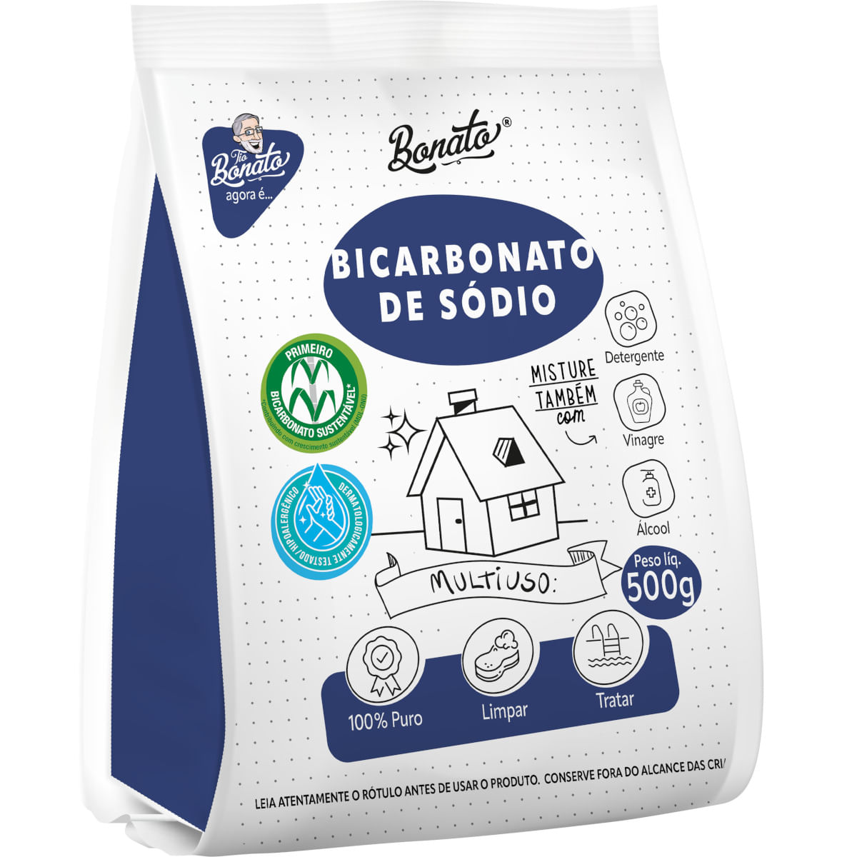 Bicarbonato de Sódio BONATO Pacote 500g