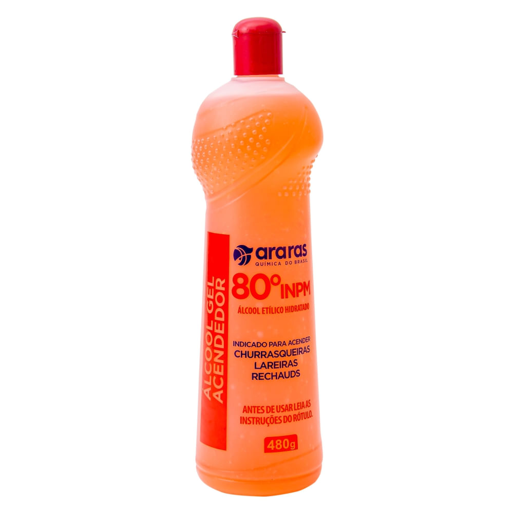 Álcool Gel Acendedor 80 inpm ARARAS 480G