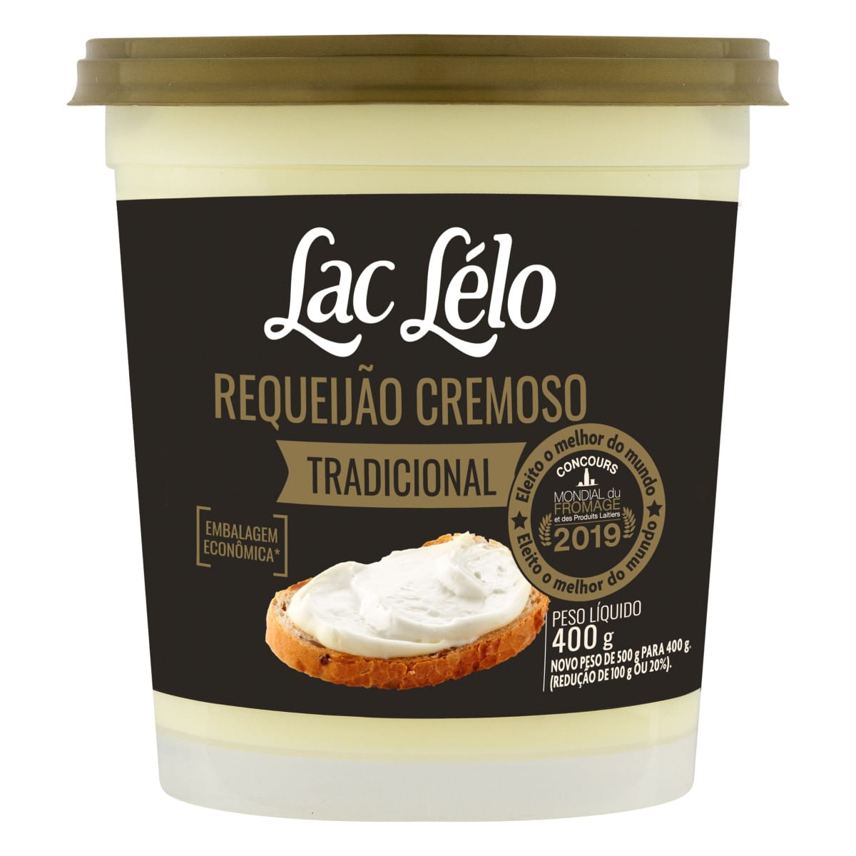Requeijão Cremoso LAC LELO Tradicional 400g