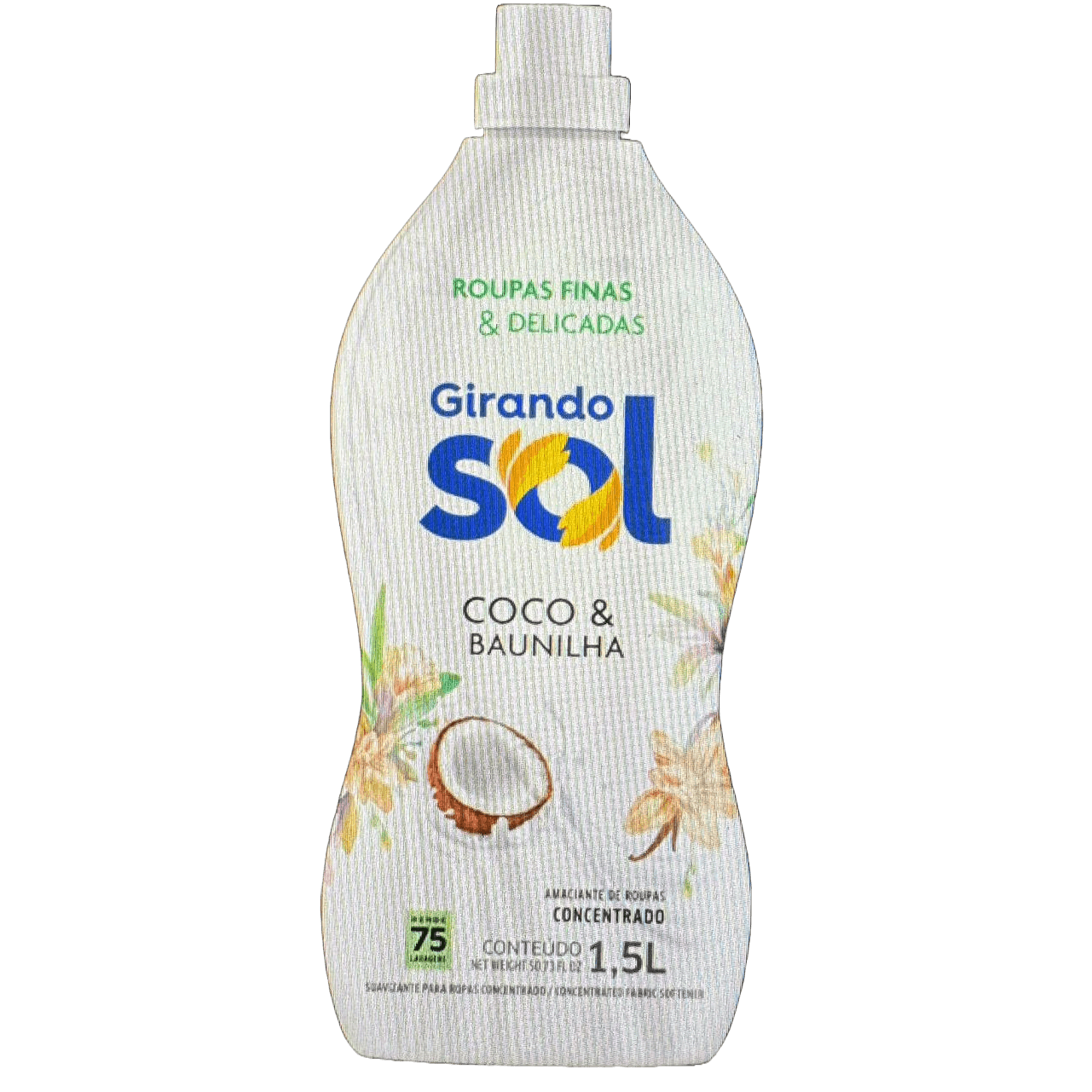 Amaciante de Roupa GIRANDO SOL Concentrado Coco & Baunilha 1.5l