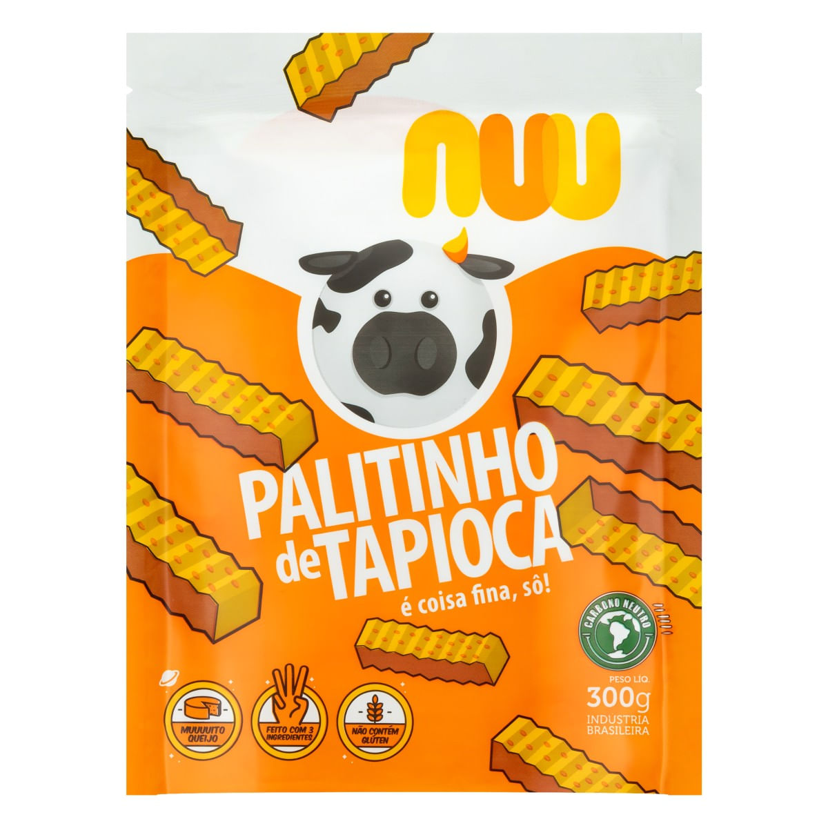 Palitinho de Tapioca NUU Congelado Sem Glúten 300g