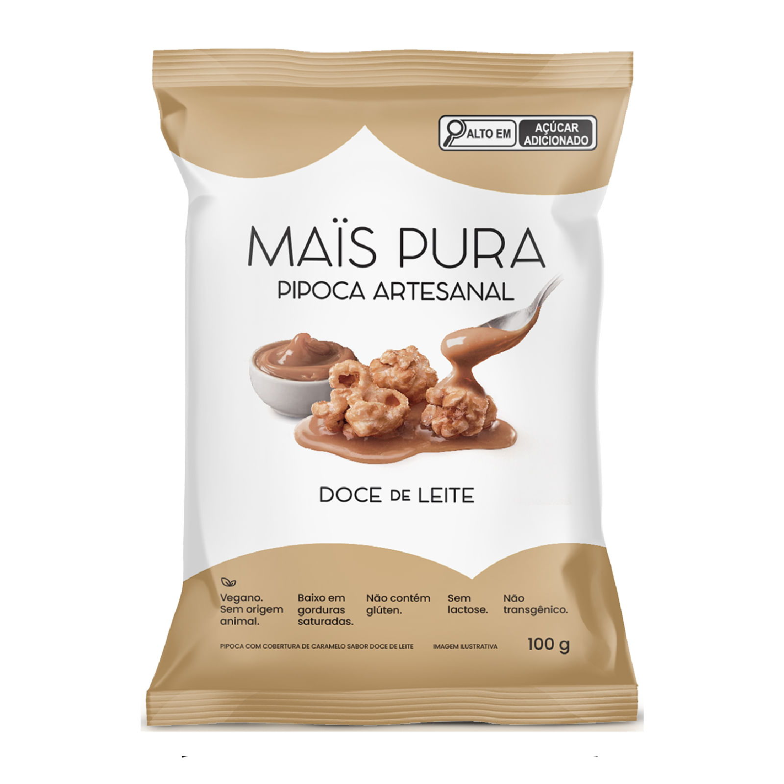 Pipoca MAIS PURA Doce de Leite 100g