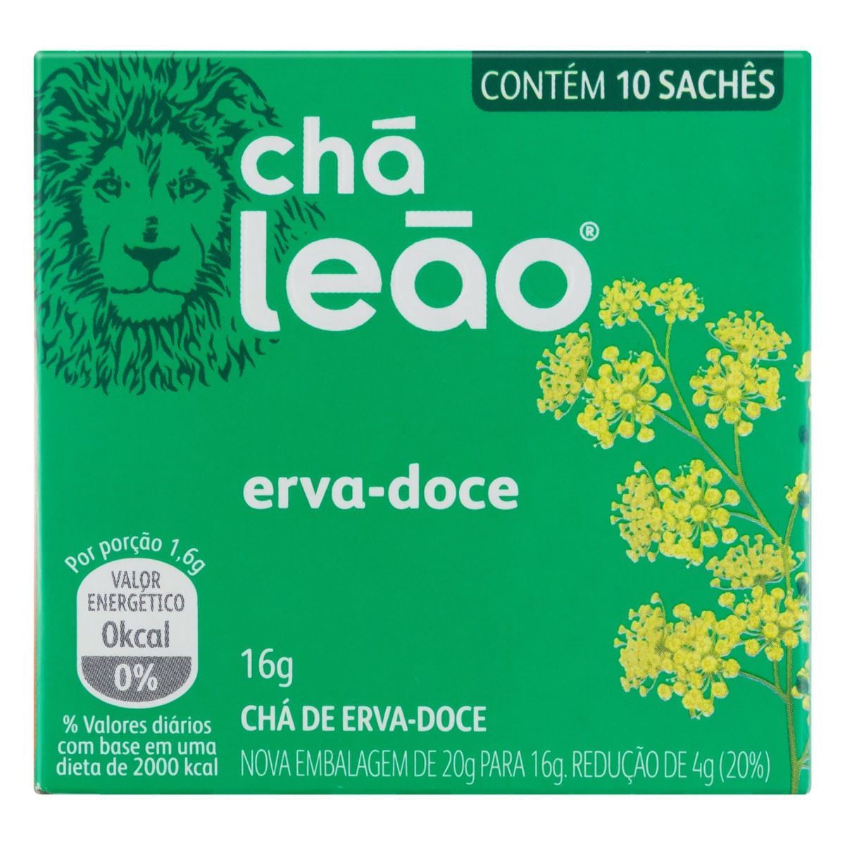 Chá LEÃO Erva Doce com 10 Saquinhos 20g