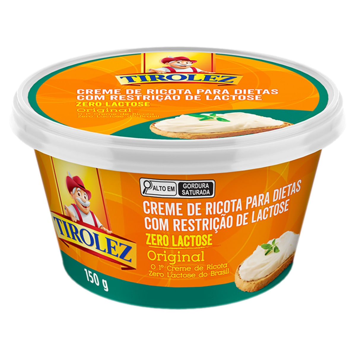 Creme de Ricota TIROLEZ sem Lactose 150g