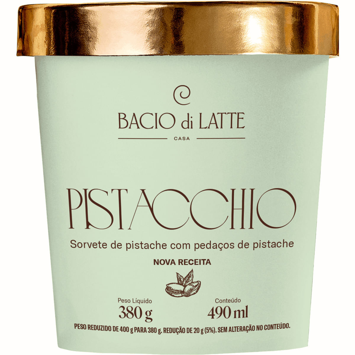 Sorvete BACIO DI LATTE Pistacchio 490ml