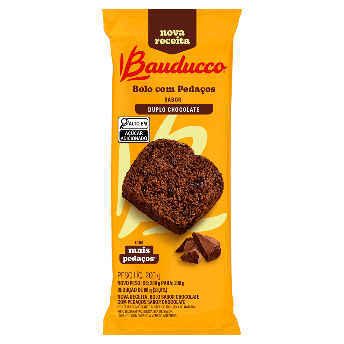 Bolo BAUDUCCO Duplo Chocolate 200g