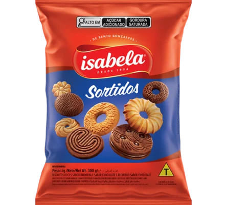 Biscoito Sortido ISABELA Pacote 300g