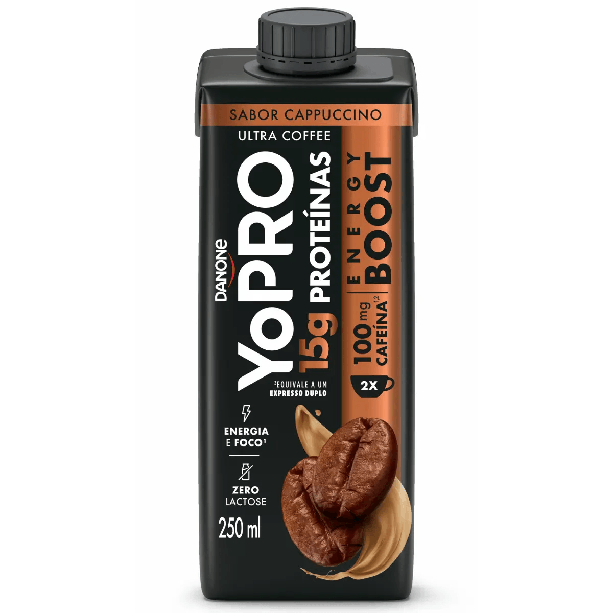 Bebida Láctea YOPRO 15g Proteínas Cappuccino Zero Lactose 250ml