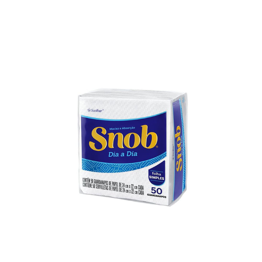 Guardanapo Snob Class Com 50 Unidades 24x22cm