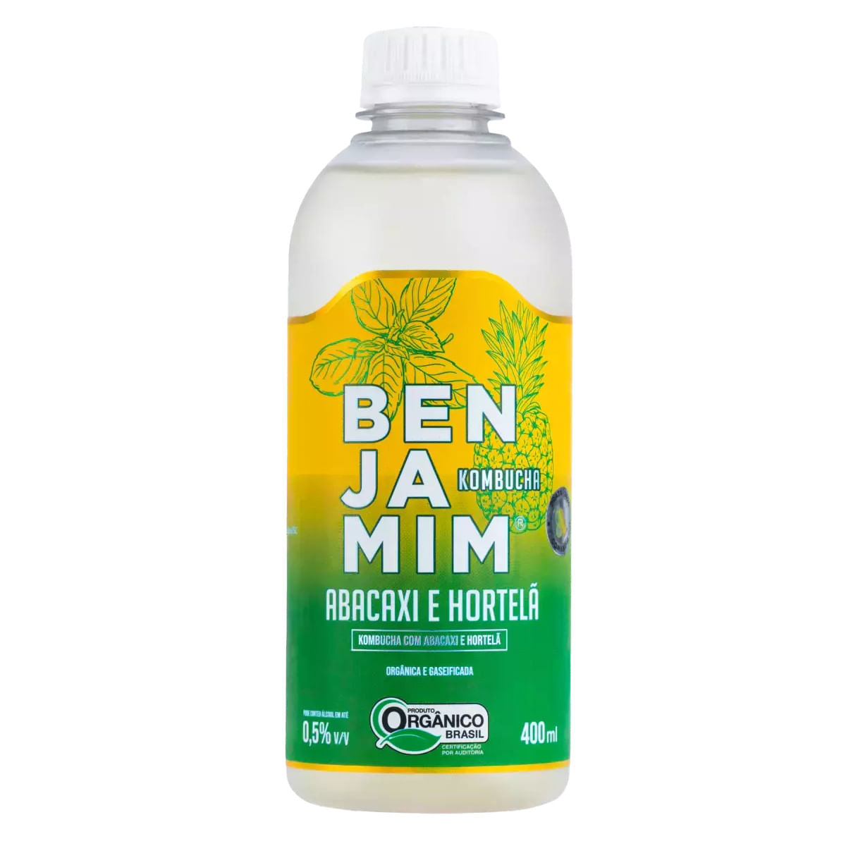 Kombucha BENJAMIM Abacaxi Com Hortelã 400ml