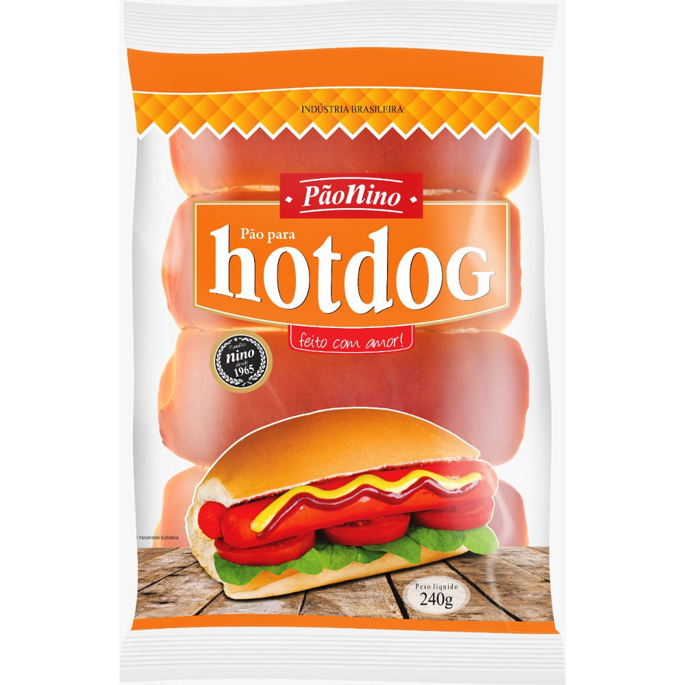 Pão para Hot-Dog NINO 240g