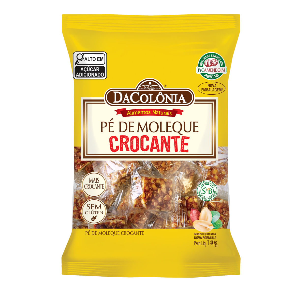 Pé de Moleque DA COLÔNIA crocante 140g