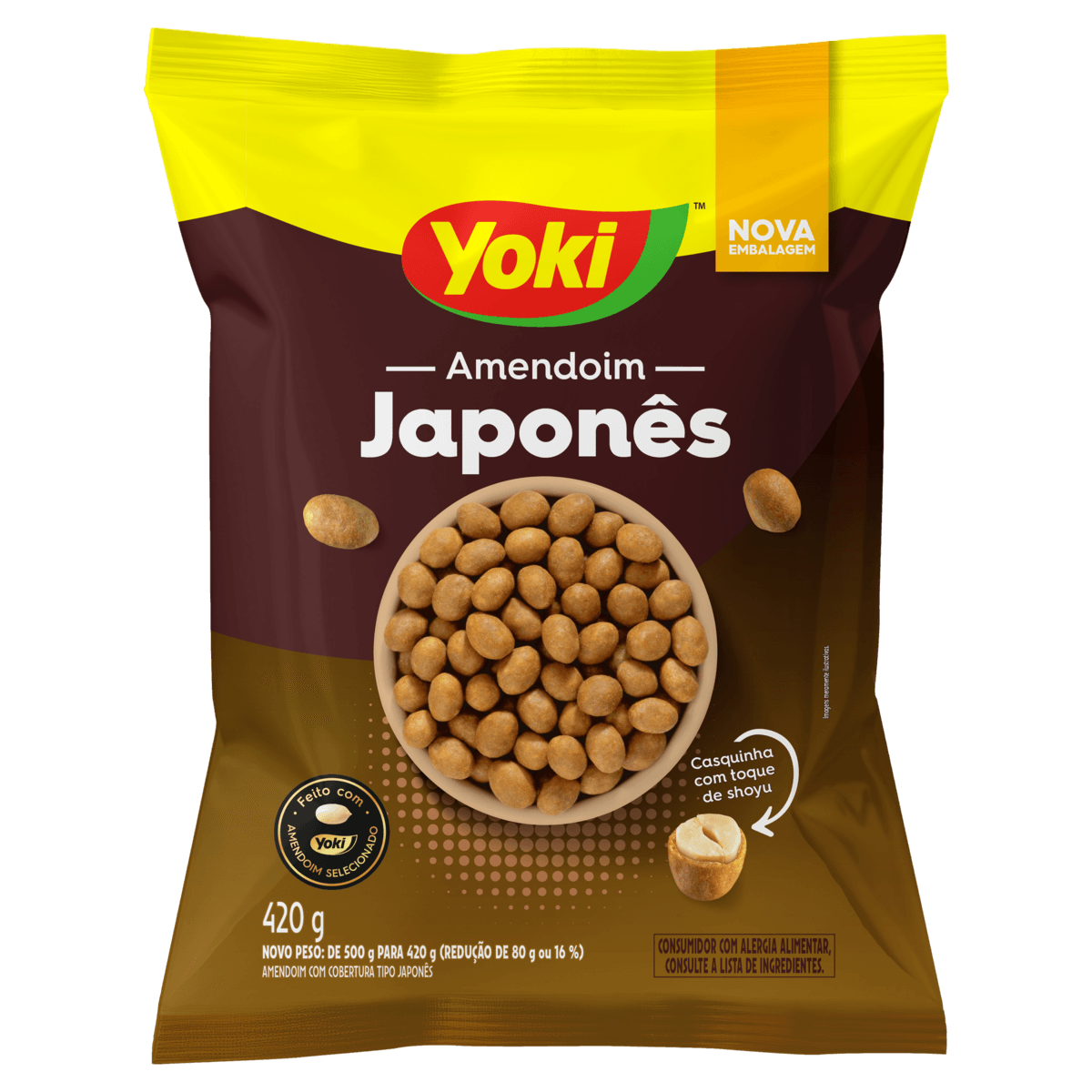 Amendoim YOKI Japonês 420g