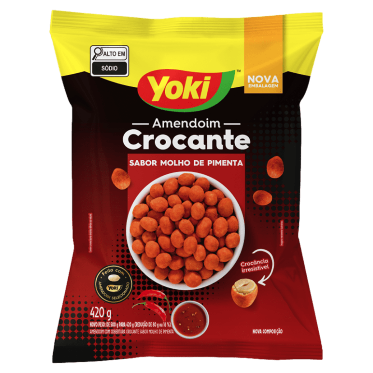 Amendoim YOKI Crocante Molho de Pimenta 420g