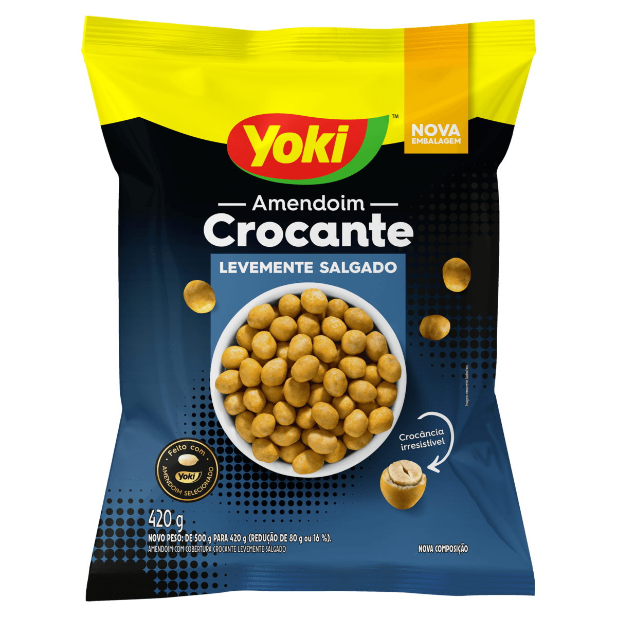 Amendoim YOKI Crocante Levemente Salgado 420g