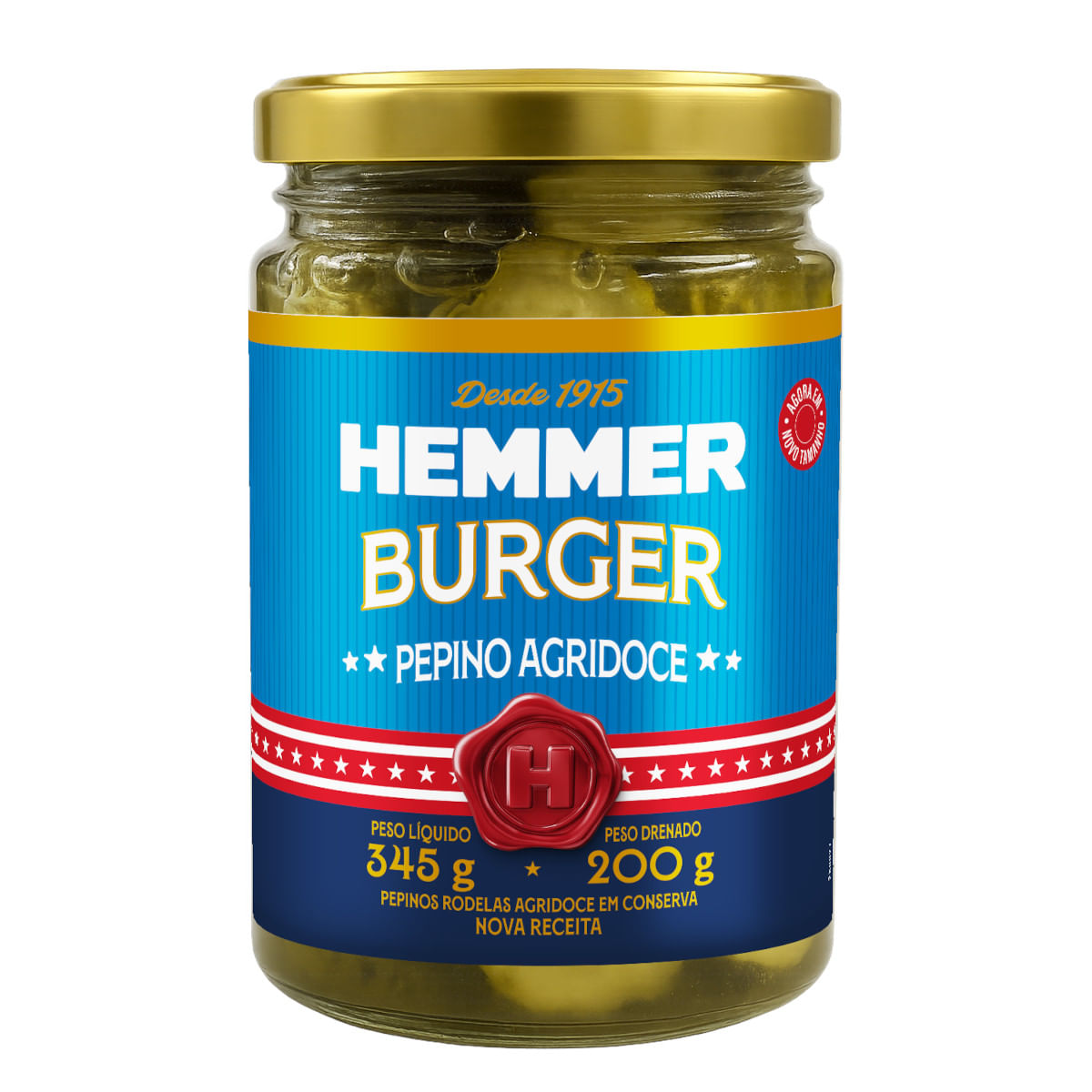 Pepino em Rodelas HEMMER Burger Agridoce 200g