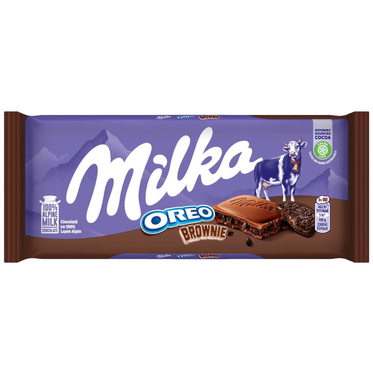 Chocolate MILKA Oreo Brownie 100g