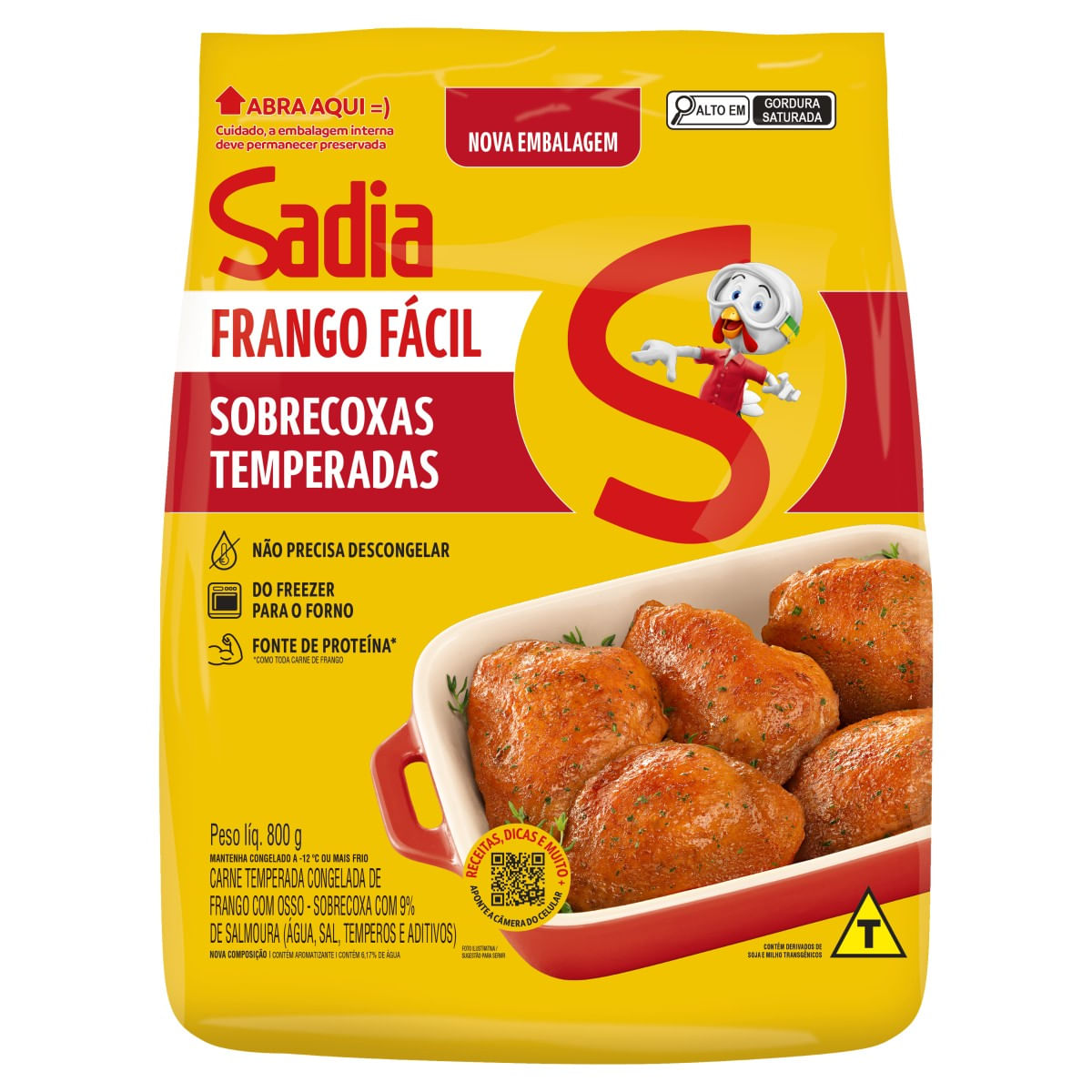 Sobrecoxa de Frango SADIA Assa Fácil Congelada 800g